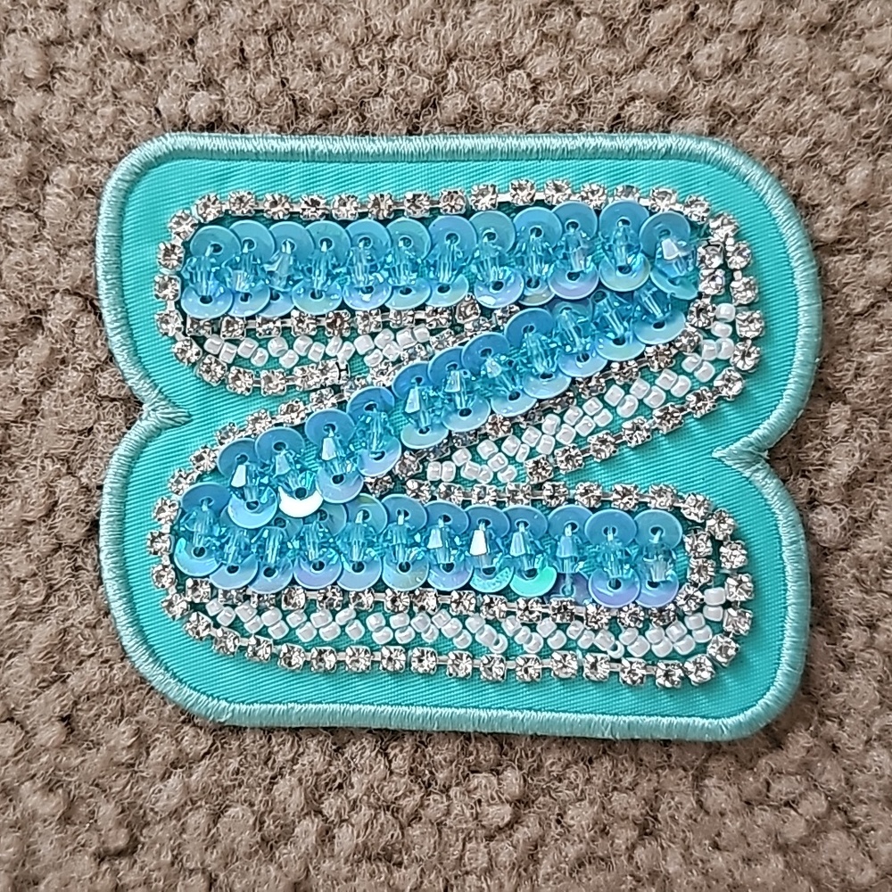 Stoney Clover Lane Letter "N" Patch in Lagoon Colorway